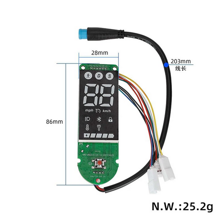 Xiaomi 4 Pro BMS Controller Dashboard Switch Panel DE Version 22 Kmh Main Board [Xiaomi Pro 4 Dashboard DE Version]