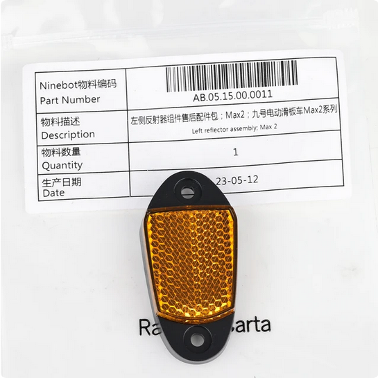 Original Ninebot Max G2 G30D Rechter Reflektor Pole Stange Cover [Seitlicher Reflektor]